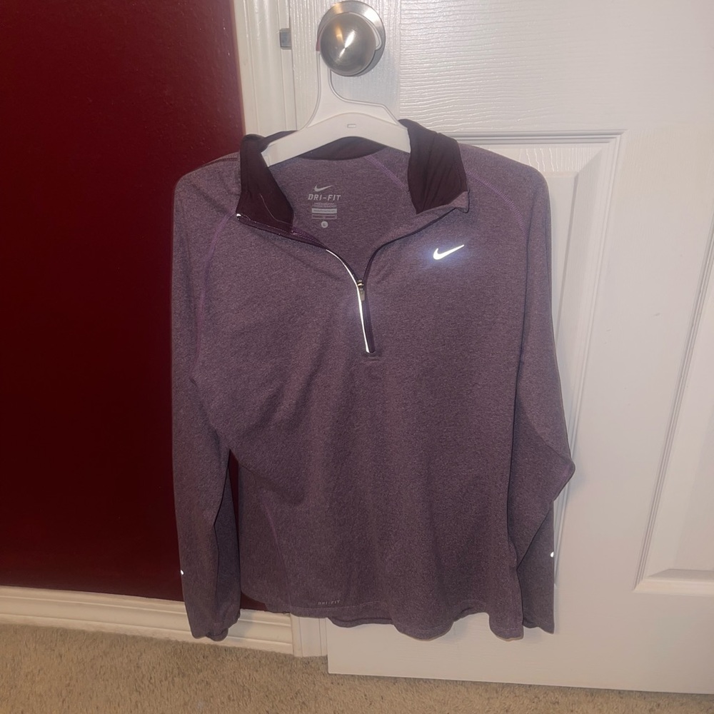 NIKE dri-fit purple pullover
